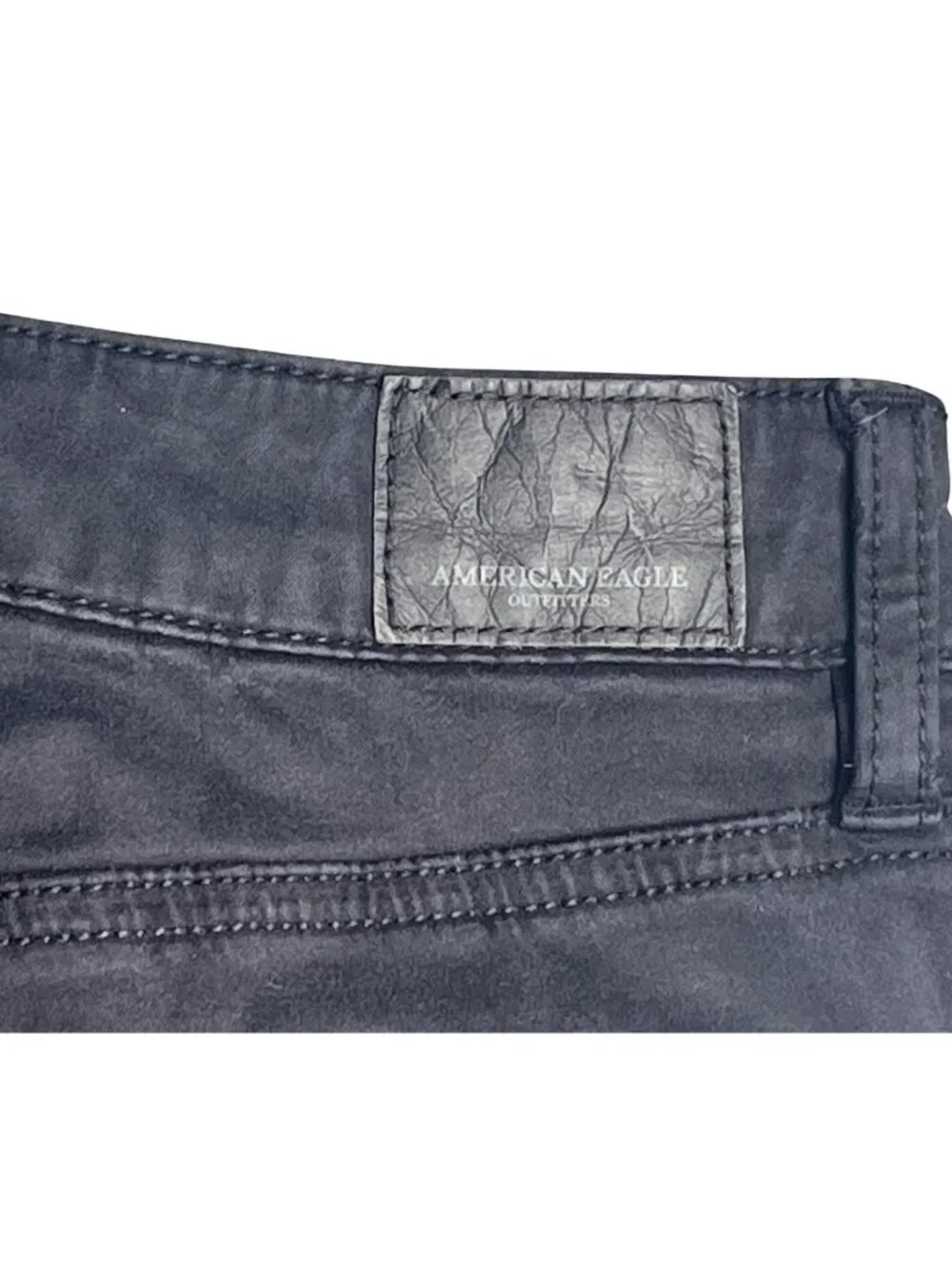 American Eagle Super Super Stretch X Hi-Rise Jegging Black Gray Size 6 Regular